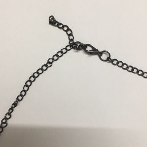 Floral Metal Oxidised Twisted Wire Spring Statement Necklace