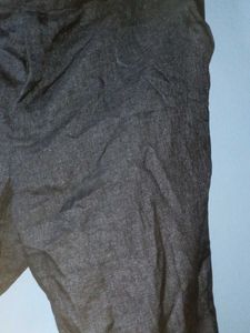Designer Navy Blue Polycotton Pant - Size 40 | Wor