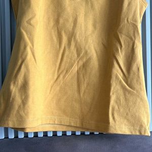 High Neck Double Folded Top (Yellow)