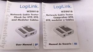 LogiLink WZ0010 Cable Tester for RJ11, RJ12, RJ45