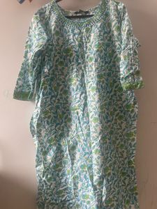 Floral Print Kurta 3 Piece Set