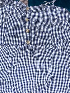 Gingham Button Down Tank Top