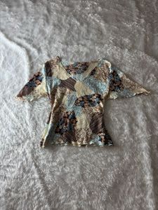 Floral V-Neck Top