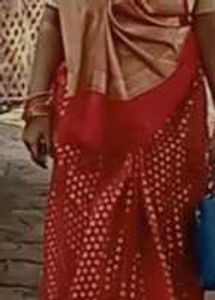 Elegant Red Banarasi Style Saree