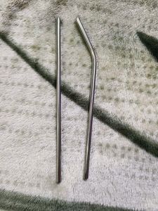 2 Stainless Steel Straw Reusable
