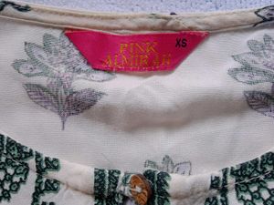 Off White Short Kurti