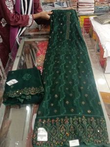 Emerald Green Embroidered Salwar Kameez