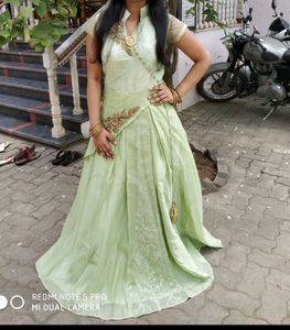 Beautiful Gown with leggings and dupatta