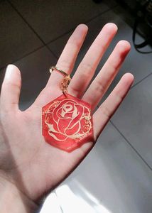 Rose Resin Keychain