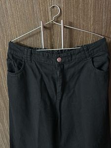 Black Culottes - Wide Leg Cropped Pants