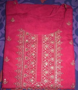 Elegant Embroidered Kurta With Pant