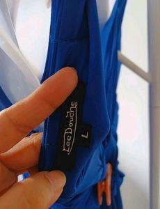 Royal blue elegant gown
