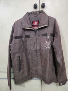 Stylish Brown Jacket with '35' Detail