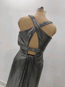 Elegant Silver Gown