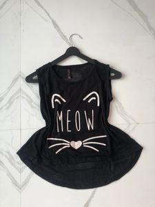 black meow top🖤