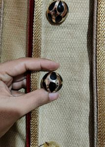 Rust + Khaki Sherwani