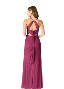 Elegant Burgundy Maxi Azazie Dress(A6)