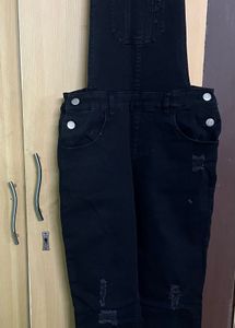 FLASH SALE Black Denim Dungaree @290