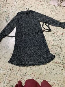 With Tag Gorgeous Black  Floral Print Dress