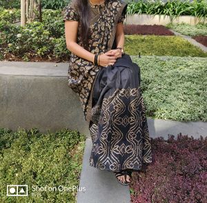 Ready to wear Elegant Black Saree