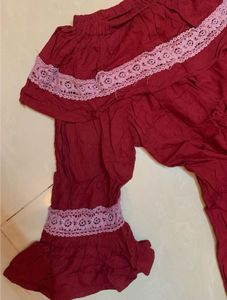 Red Off-Shoulder Top