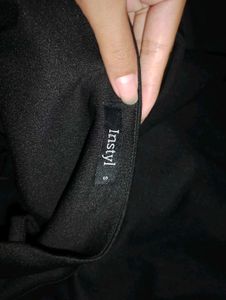 Elegant Black Slit Dress