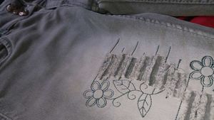 Gray Wash Denim Jeans