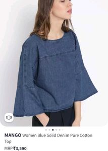 Mango Denim Top