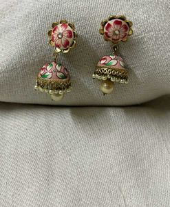 Floral Jhumka Earrings