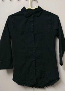 Navy BlueButton-Down Shirt(XS)