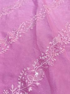 Pink Floral Saree