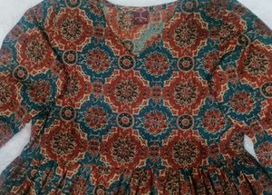 🔥BRAND New L Size Printed Anarkali kurta Set🔥