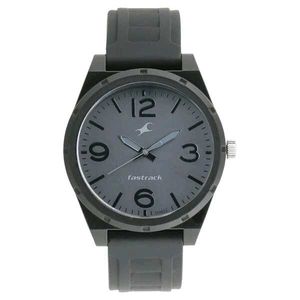 Fastrack Trendies Analog Grey Dial Silicone Strap