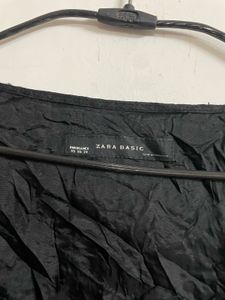 Zara Textured Dress Black