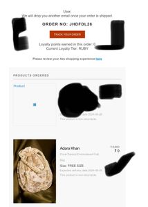 adara khan Zari  Potli ( receipt attached)