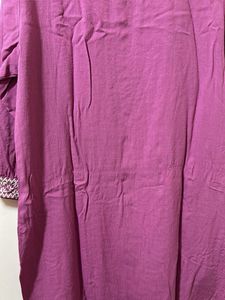Max Rose Straight Kurtha