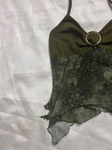 A boho Backless Top