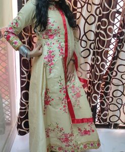 Floral Embroidered Anarkali Suit