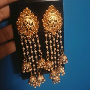Luxor Gold Plated Jhumki Earrings