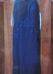 Elegant Navy Blue Ethnic Gown