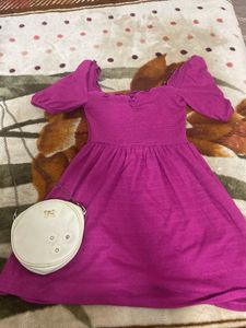 Zudio Dress ...(Free Sling Bag)