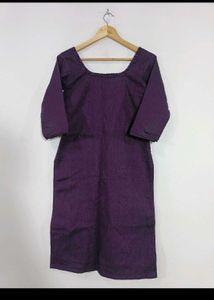 Purple Top With Pearl's Embroidery