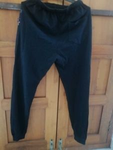 Trendy Black Cotton Track Pant – Stretchable Waist