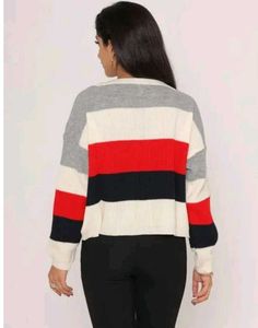 Striped Knit Sweater