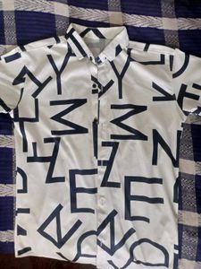 Abstract Print Short Sleeve Shirt