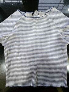 Striped White Top