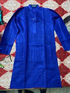 Free pyjami and stole With Elegant Blue Kurta