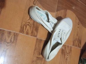 White Canvas Shoes