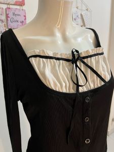 Elegant Black Long Sleeve Top