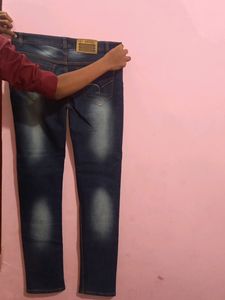 Navy Blue Fashionable Man&#39;s Jeans